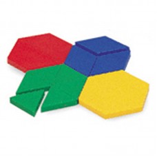 Learning Resources Plastic Pattern Blocks, Set of 100   552936452